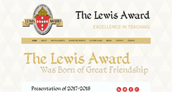 Desktop Screenshot of lewisaward.org