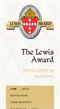 Mobile Screenshot of lewisaward.org